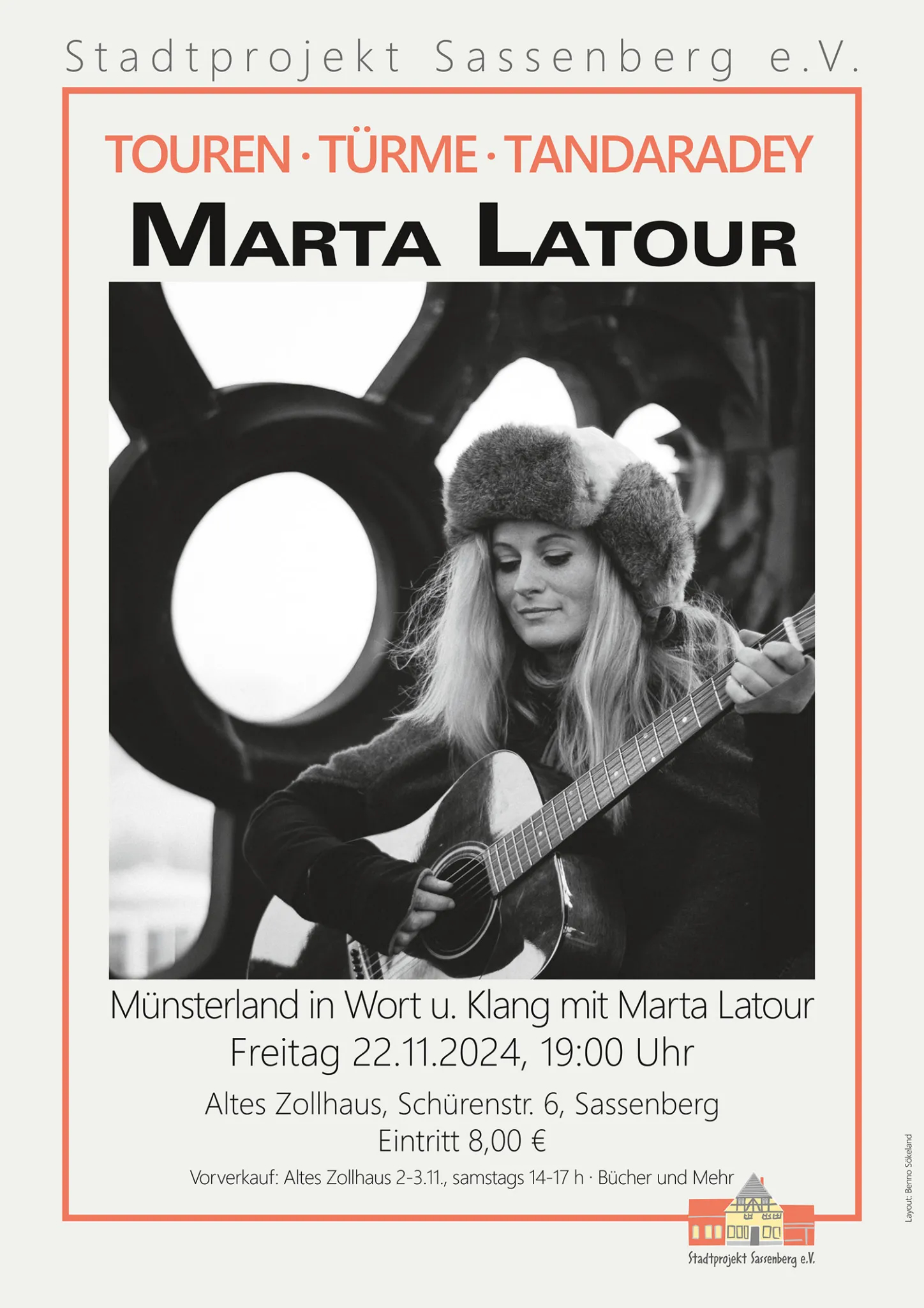 Touren, Türme, Tandaradey – mit Marta Latour am 22.11.2024 in Sassenberg im Alten Zollhaus