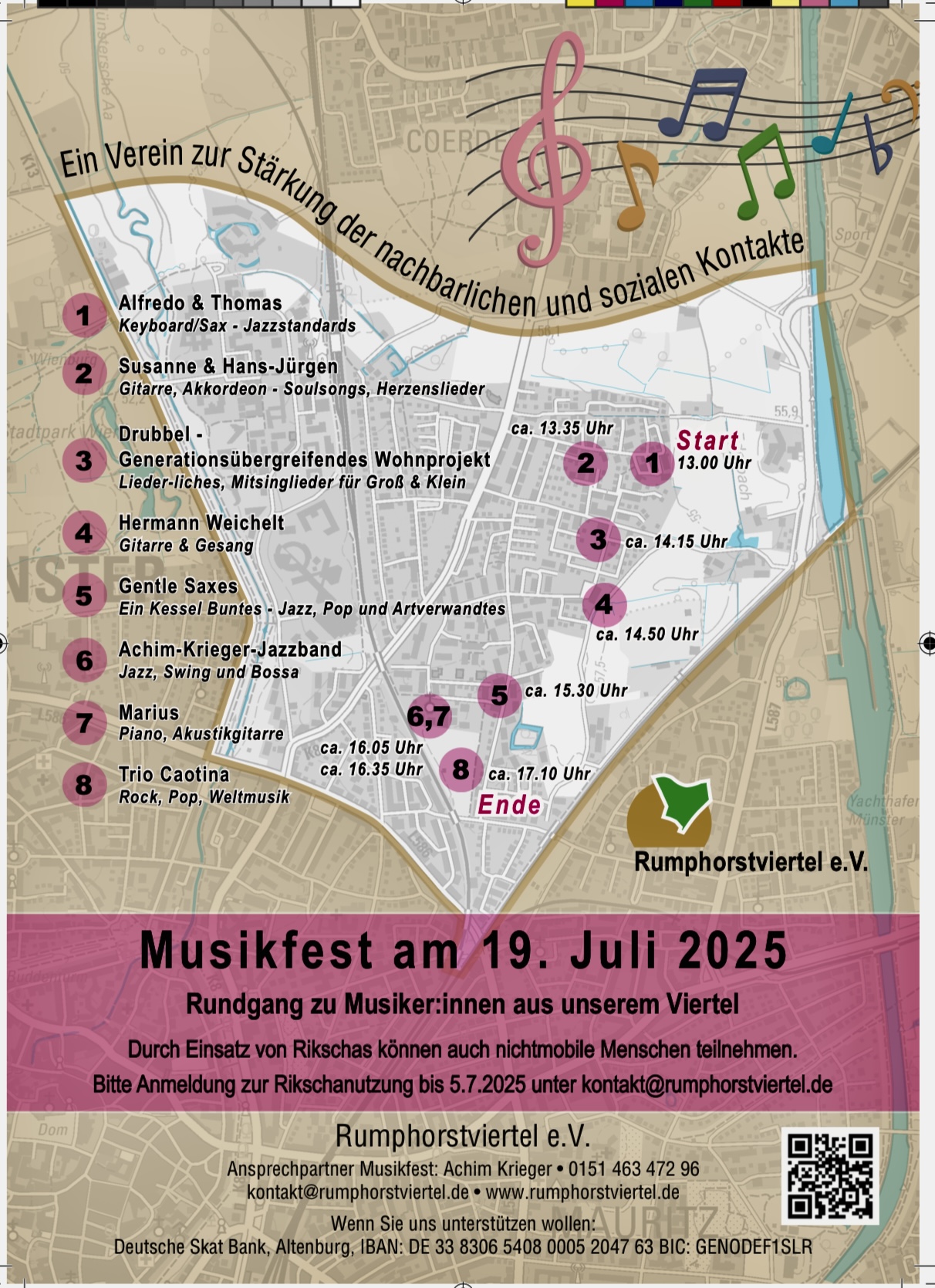 Musikfest im Rumphorstviertel am 19. Juli 2025